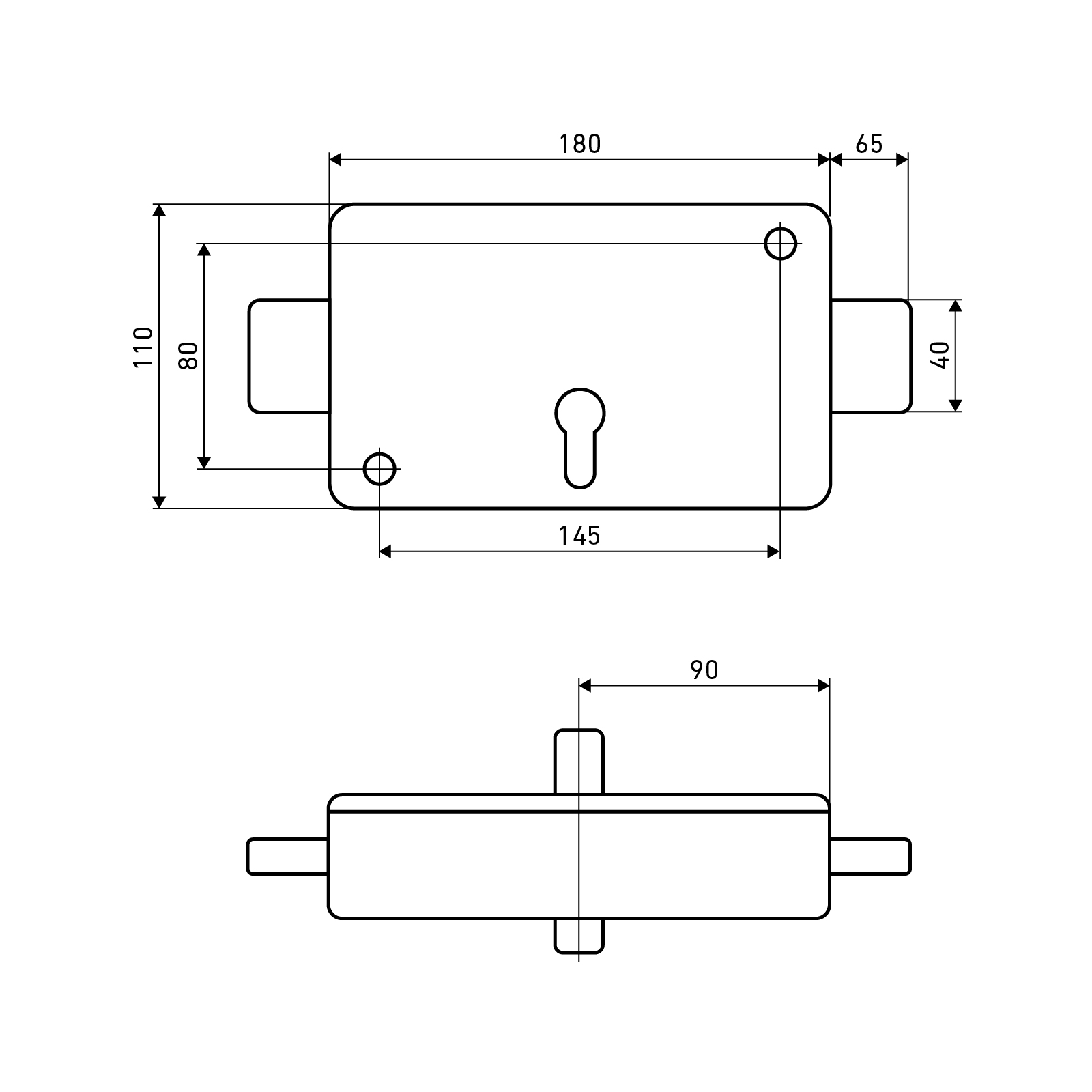 АЛЛЮР ЗГЦ серебро замок накладной тяж. (5)