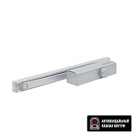 БУЛАТ Доводчик дверной PROFI  ДД 802/3 AH-S (40-80 кг) серебро, морозостойкий со скольз. тягой(10)  