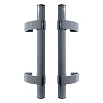 БУЛАТ РС-02.345.7024 сер.графит, регулируемая,  ручка скоба для алюм. и ПВХ дверей,(АРД-02)(16)