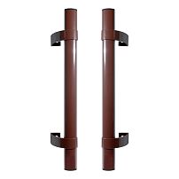 БУЛАТ РС-03.500.8017 коричневый, регулируемая, ручка скоба для аллюм. и ПВХ дверей,(АРД-03)(16)