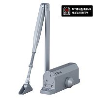 БУЛАТ Доводчик дверной ARCTIC (АРКТИК) ДД 504/5 A-S (80-150 кг) серебро, морозостойкий (10)