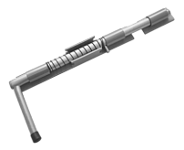 Засов Домарт ДОБРЫНЯ  450мм с пружиной мод.2 б/п  d-20мм (5) 