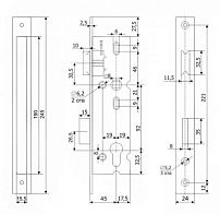 Гардиан PROFI (ПРОФИ) 45.11.24 б/о без ц/м, м/о 92 мм Замок врезной б/руч (15)