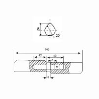 БУЛАТ 20х140 капл. РЕГУЛИРУЕМАЯ с подшипником шарнир-петля под сварку НОВИНКА (36) БУЛАТ 20х140 капл. РЕГУЛИРУЕМАЯ с подшипником шарнир-петля под сварку НОВИНКА (36)