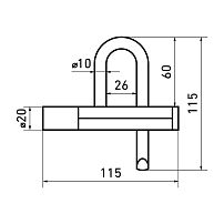С-Пб ЗНВ 1-10 d=10 мм 1 ключ одна секретность Замок навесной (50) С-Пб ЗНВ 1-10 d=10 мм 1 ключ одна секретность Замок навесной (50)