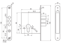 Рязань ЗВ 1-2/11 89400 Замок врезной б/руч (20) Рязань ЗВ 1-2/11 89400 Замок врезной б/руч (20)