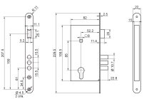 Рязань ЗВ 4-3 медь 78104 м/о 85мм Замок врезной с/руч (12) Рязань ЗВ 4-3 медь 78104 м/о 85мм Замок врезной с/руч (12)