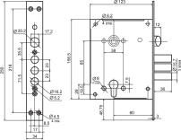 Рязань ЗВ 4-3/85М ЗЩ б/о без ц/м "BORDER" 79045 Замок врезной тяж (8) Рязань ЗВ 4-3/85М ЗЩ б/о без ц/м "BORDER" 79045 Замок врезной тяж (8)