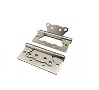 RENZ 100-2BB FH MSN без врезки 2 подш никель супер матовый 100*75 Петля дверная 2шт (50;1!!!)