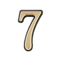 Цифра дверная АЛЛЮР БОЛЬШАЯ пластик "7" золото (1000,50)