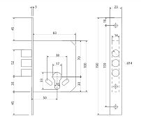 Апекс 91/60-CR 5кл Замок врезной б/руч (28,7) Апекс 91/60-CR 5кл Замок врезной б/руч (28,7)