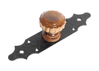 Домарт Ручка-кноб на планке декоративная СУЗДАЛЬ черная(10) Домарт Ручка-кноб на планке декоративная СУЗДАЛЬ черная(10)