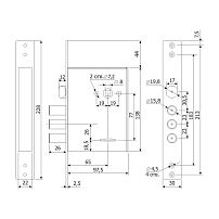 Гардиан 30.11 ДЛ.КЛЮЧ (ЗК301-02/116мм) 4кл б/о б/накл. м/о 77 Замок врезной тяж (15) Гардиан 30.11 ДЛ.КЛЮЧ (ЗК301-02/116мм) 4кл б/о б/накл. м/о 77 Замок врезной тяж (15)