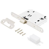 АЛЛЮР АРТ L7050R SN мат.никель овальная планка18мм без ручек с фиксатором Защёлка (40)