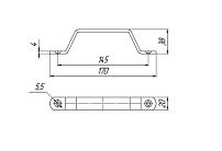 Домарт мод.1 (170мм) бронза антик Ручка-скоба дверная LOFT (10) Домарт мод.1 (170мм) бронза антик Ручка-скоба дверная LOFT (10)
