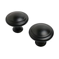 StahlBuro A304 2шт., BL матовый черный. Ручка-кнопка мебельная (400,40) StahlBuro A304 2шт., BL матовый черный. Ручка-кнопка мебельная (400,40)