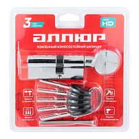 АЛЛЮР HD FG 70-5К CP[25Gx10x35](40х30G) хром перф.кл/верт БЛИСТЕР Цилиндровый механизм (60,50,10)