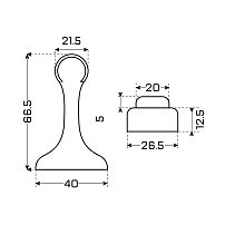 СТАНДАРТ 102 CP прямой хром магнитный ограничитель ЕВРОПАКЕТ (180,45) СТАНДАРТ 102 CP прямой хром магнитный ограничитель ЕВРОПАКЕТ (180,45)