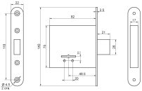 Рязань ЗВ 8-6/03 72500 Замок врезной б/руч (20) Рязань ЗВ 8-6/03 72500 Замок врезной б/руч (20)