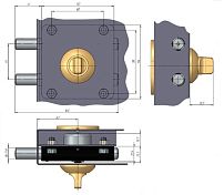 С-Пб Барьер-Каре Замок накладной (10) С-Пб Барьер-Каре Замок накладной (10)