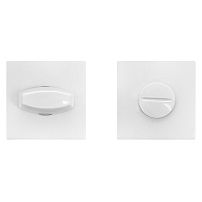 Сантехническая завертка к ручкам АЛЛЮР АРТ BK-S2 W(61110) матовый белый (100,10)