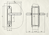 Крит Р85-5859У-Чш 9*9 мм д/противопож. черная арт.02060 Комплект ручек (20)