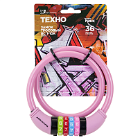 АВАНГАРД ВС-Т10К (650 мм) ТЕХНО ПИНК кодовый Замок велосипедный тросовый (60,10) АВАНГАРД ВС-Т10К (650 мм) ТЕХНО ПИНК кодовый Замок велосипедный тросовый (60,10)