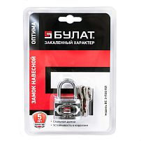 БУЛАТ ВС 3-П30 ПЛ стальной 5кл. d=5мм Замок навесной (96,12)