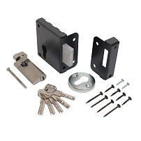 Птимаш ЗН1-1У (усиленный цилиндр) черный Замок накладной (30)