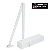 БУЛАТ Доводчик дверной PROFI (ПРОФИ) ДД 802/5 B-W (25-120 кг) белый, морозостойкий (10) 