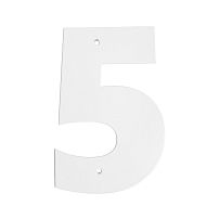 Цифра дверная Пермь "5" белая 100 мм Цифра дверная Пермь "5" белая 100 мм
