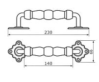 Домарт мод.12 (220мм) черная Ручка-скоба декоративная (10) Домарт мод.12 (220мм) черная Ручка-скоба декоративная (10)