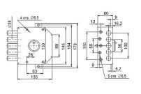 Сенат ЗНС 2"У" 5кл б/о 074 Замок накладной тяж (6)
