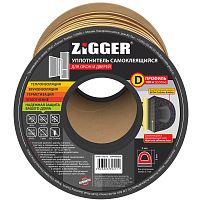 Уплотнитель ZIGGER D 9*8 бухта 100 м. коричневый 06-16-77 (6)