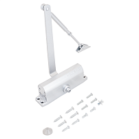 NOTEDO Доводчик дверной  DC-080 SILVER  до 120 кг серебро (10)