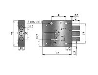 Герион "Блок-2М" 2кл б/о три риг. сейфовый Замок накладной Герион "Блок-2М" 2кл б/о три риг. сейфовый Замок накладной