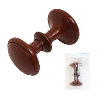 Башкирия РДП-03-3 тёмное дерево Ручка-кнопка (100) Упакованная Башкирия РДП-03-3 тёмное дерево Ручка-кнопка (100) Упакованная