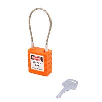 BD-G47 Orange замок навесной с тросом BD-G47 Orange замок навесной с тросом