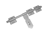 Засов Домарт ДОБРЫНЯ  универсальный 450мм с накладкой б/п (5) 