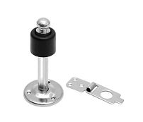 Домарт Стопор дверной с фиксатором 90 мм под хром (10) 