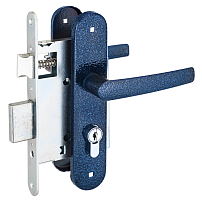 Птимаш ЗВ4-3.08 синий муар СТЯЖКИ Замок врезной с/руч (10) Птимаш ЗВ4-3.08 синий муар СТЯЖКИ Замок врезной с/руч (10)