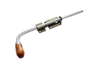 Засов Домарт с пружиной 400мм бронза антик d-16мм (5)