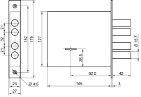 Рязань ЗВ 8-8 К/13 "BORDER" 82000 Замок врезной тяж (12) Рязань ЗВ 8-8 К/13 "BORDER" 82000 Замок врезной тяж (12)