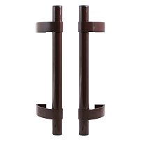 БУЛАТ РС-02.400.8017 коричневый, регулируемая, ручка скоба для алюм. и ПВХ дверей,(АРД-02)(16)