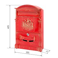 Ящик почтовый АЛЛЮР №4010В антик красный (5) Ящик почтовый АЛЛЮР №4010В антик красный (5)