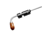 Засов Домарт с пружиной 300мм черный d-16мм (5)