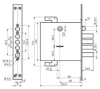 Рязань ЗВ 9-8МК4Т/15 ЛП8 универсал. "BORDER" б/о с/т 77741 Замок врезной тяж (6) Рязань ЗВ 9-8МК4Т/15 ЛП8 универсал. "BORDER" б/о с/т 77741 Замок врезной тяж (6)