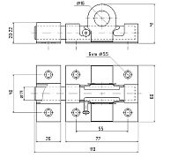 С-Пб Засов накладной с проуш.с круг. ригелем медь (25) С-Пб Засов накладной с проуш.с круг. ригелем медь (25)