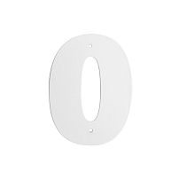 Цифра дверная Пермь "0" белая 60 мм Цифра дверная Пермь "0" белая 60 мм
