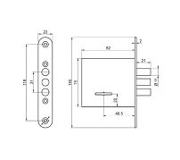 Омега Д-град ЗВ 8-4.3Р 3кл Замок врезной б/руч (30) Омега Д-град ЗВ 8-4.3Р 3кл Замок врезной б/руч (30)